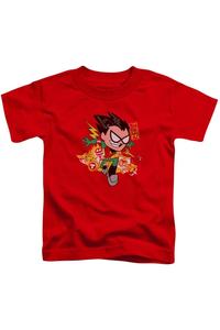 Футболка с коротким рукавом Teen Titans Go Robin для детей Gildan, красный