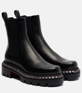 Ботильоны St Emilia из кожи с декоративными элементами Christian Louboutin, Black