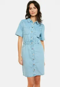 Короткое джинсовое платье Lolaliza, Blue Bleached