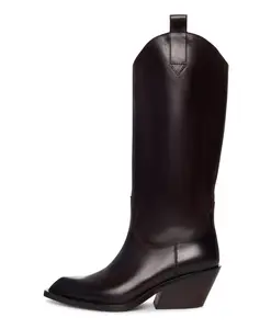 Роскошные высокие сапоги в стиле ранчо Cesare Gaspari, коричневый