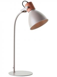 Настольная лампа "Эрена" серо-коричневая - (В)52 см