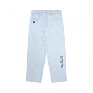 Джинсы A Bathing APE Mid Rise Wide Leg Aape, Синий BLA