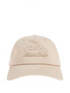 Бейсболка с вышивкой Iceberg, бежевый