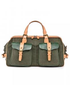 Женская дорожная сумка Speedwell из вощеного хлопкового холста OLD TREND, зеленый