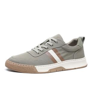 Devanro Мужские зеленые низкие скейтерские кроссовки с обмоткой, износостойкие и нескользящие, цвет Green