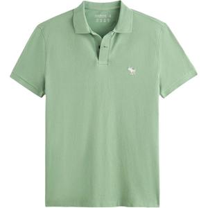 Abercrombie＆Fitch Мужская поло мятного цвета Mint Green