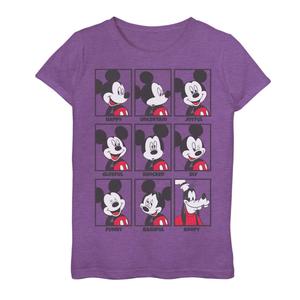 Футболка Disney's Mickey Mouse с рисунком Emotions Goofy Smile для девочек 7–16 лет Disney, фиолетовый