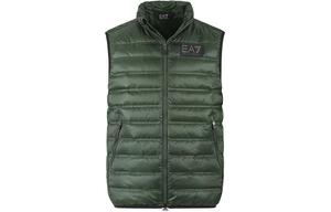 Куртка пуховая EA7 SS24 мужская армейского зеленого цвета EMPORIO ARMANI