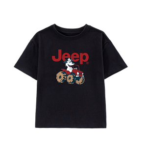 Футболка унисекс с круглым вырезом тонкая Jeep, черный