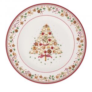 Тарелка Villeroy & Boch Winter Bakery Delight, 31,9 см, красный/белый