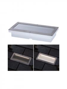 Встраиваемый светодиодный напольный светильник в форме кирпича с датчиком движения (ИК) от заката до рассвета  Paulmann