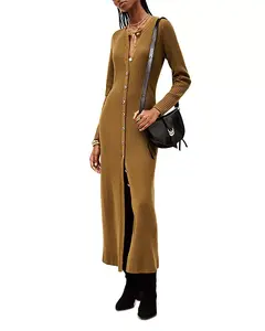 Платье Аниса с пуговицами спереди Ba&Sh, золотой