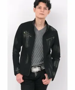 Глубокий гранж, стоячая куртка Tornado Mart, цвет Black