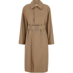 Burberry Приталенное габардиновое пальто, Beige