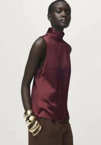 Блуза Mango Blouse, Bordeaux