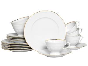 Кофейный сервиз, бело-золотой, Maria Theresia Gold, 18 предметов Creatable, белый/золотой