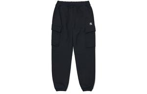 Вязаные спортивные штаны унисекс черные MLB