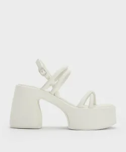 Сандалии на платформе Nerissa Charles & Keith, цвет Chalk