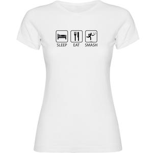 Футболка Kruskis Sleep Eat And Smash, белый