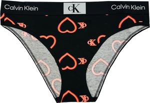 Женские трусики-бикини Calvin Klein из хлопка, 1996 г., Neon Hearts Black