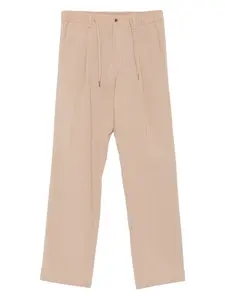 Брюки с кулиской и складками Herno, нейтральный