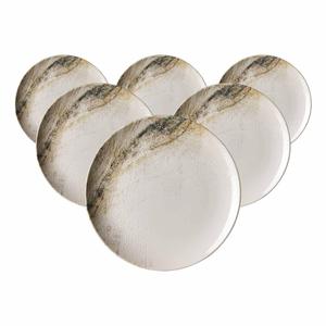 Набор из 6 обеденных тарелок Arezzo коричневого цвета, диаметр 26 см Ritzenhoff Breker, коричневый