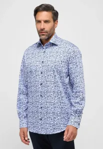 Рубашка Eterna с длинными рукавами "COMFORT FIT", синий