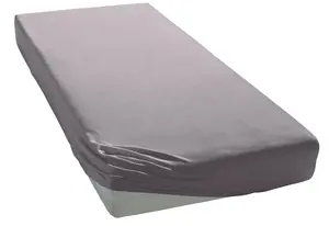 Элегантные приталенные простыни "Уни крученый трикотаж" из высококачественной пряжи Elegante 90-100х200-220 см, 1 шт., цвет anthrazit