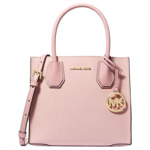 Средняя кожаная сумка Mercer для женщин розовая MICHAEL KORS, Set (Bag)