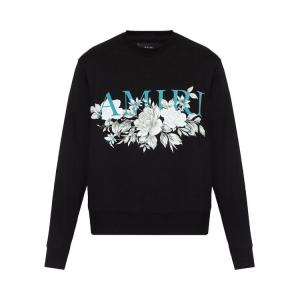 Свитер Amiri Floral Logo Crew, Black