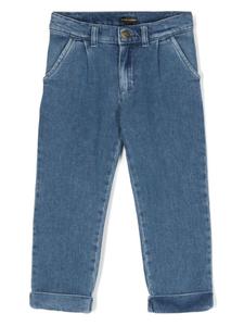 Mini Rodini брюки чинос со складками, синий