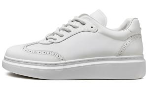 THOM WILLS Повседневные универсальные белые кеды-броги с низким верхом для скейтбординга унисекс белого цвета