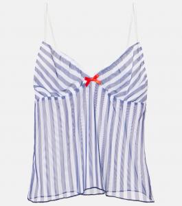 Укороченный топ в полоску Solay Bananhot, Ocean Stripes