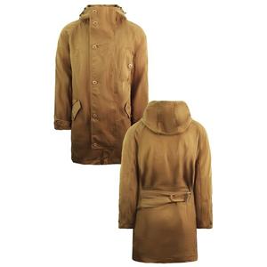 Мужская коричневая парка из твила Lacoste, коричневый