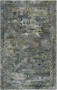 Ковер SAFAVIEH, 153 x 244 см, - коллекция Anatolia - Dark Green & Brown, ручной работы, идеально для гостиной, спальни, столовой (AN411X)