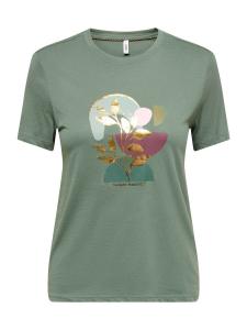 ONLY Футболка 'ONLKITA' в цвете Jade, Fir