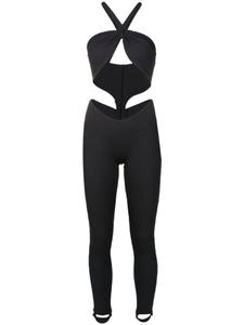 Комбинезон с вырезами Amir Slama, черный