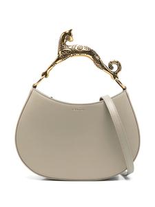 Сумка-тоут из кошачьей кожи Lanvin, зеленый