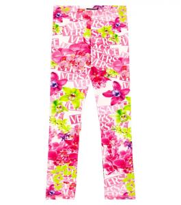 Леггинсы из хлопкового джерси Versace, белый