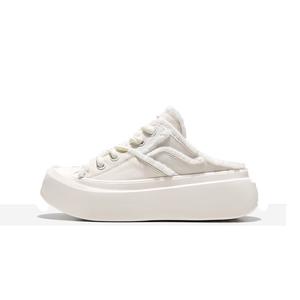 VAEL Женские белые сандалии с закрытым носком и резиновой подошвой, противоскользящие