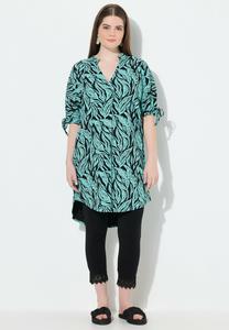 Платье Ulla Popken JUNGLE PRINT SHORT SLEEVE, Black