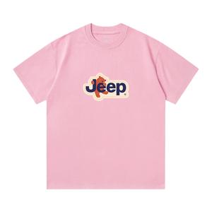 Футболка унисекс Crew Neck Moderate Jeep, sky розовый