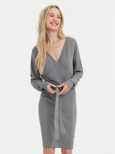 Вязаное платье regular fit 10269251 Vero Moda, серый