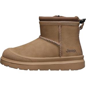 Теплые высокие детские ботинки для детей Jeep, коричневый