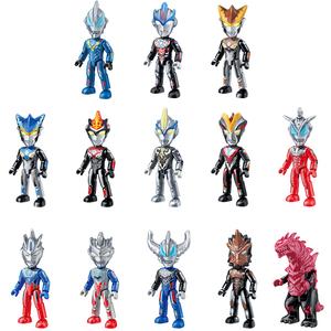 Фигурка JIMU Ultraman 6th Edition Hero Poseable Pocket Brick в слепом боксе, отдельный мистери-бокс или полный набор из 12 штук Qimeng