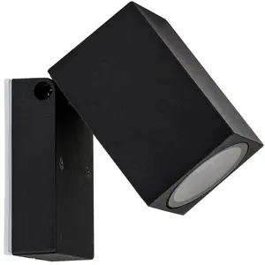 Светодиодный уличный настенный светильник ACCORD с лампой GU10, 1 шт., регулируемый Havit Lighting, черный