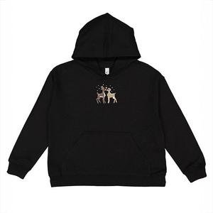 Графический худи с вышитым оленем The Juniper Shop, Black