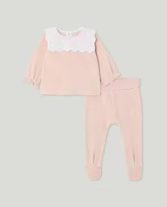 Детский комплект, однотонный с длинными рукавами Coconut El Corte Inglés, розовый