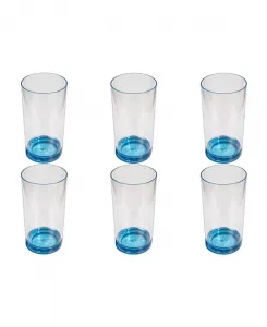 Двойные ребристые стаканы в старинном стиле, набор из 6 штук Abode Homewares, blue