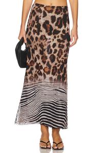 Макси-юбка X revolve brace от Agua Bendita, wild leopard multi